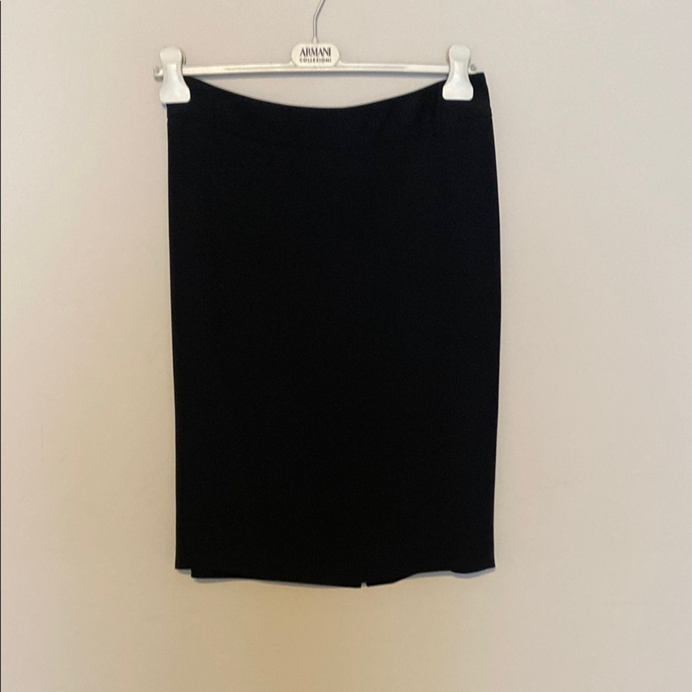 Armani Black Knee-Length Pencil Skirt for Work